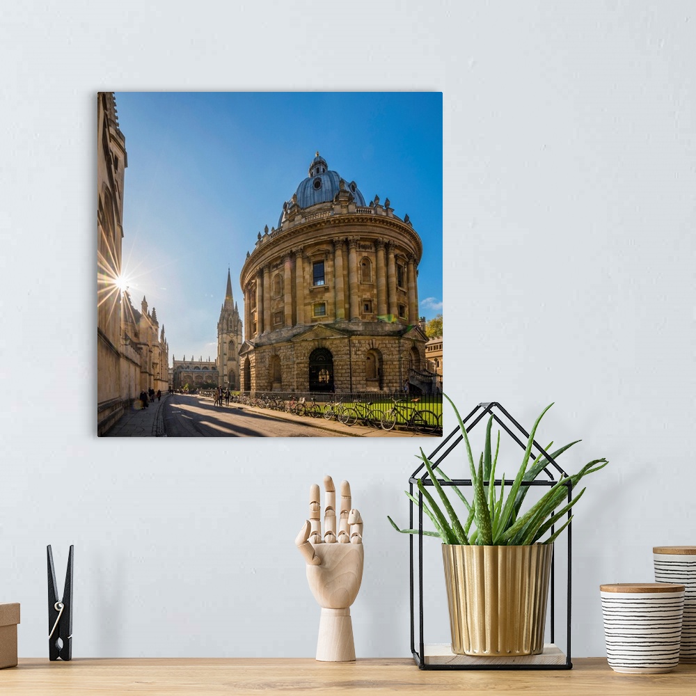 A bohemian room featuring UK, England, Oxfordshire, Oxford, University Of Oxford, Radcliffe Camera And University Church Of...