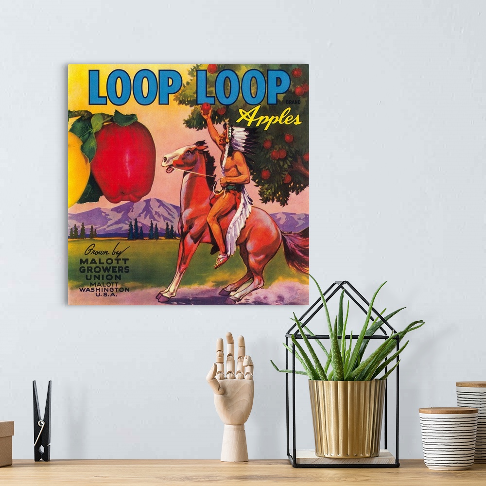 A bohemian room featuring Loop Loop Apple Label, Malott, WA