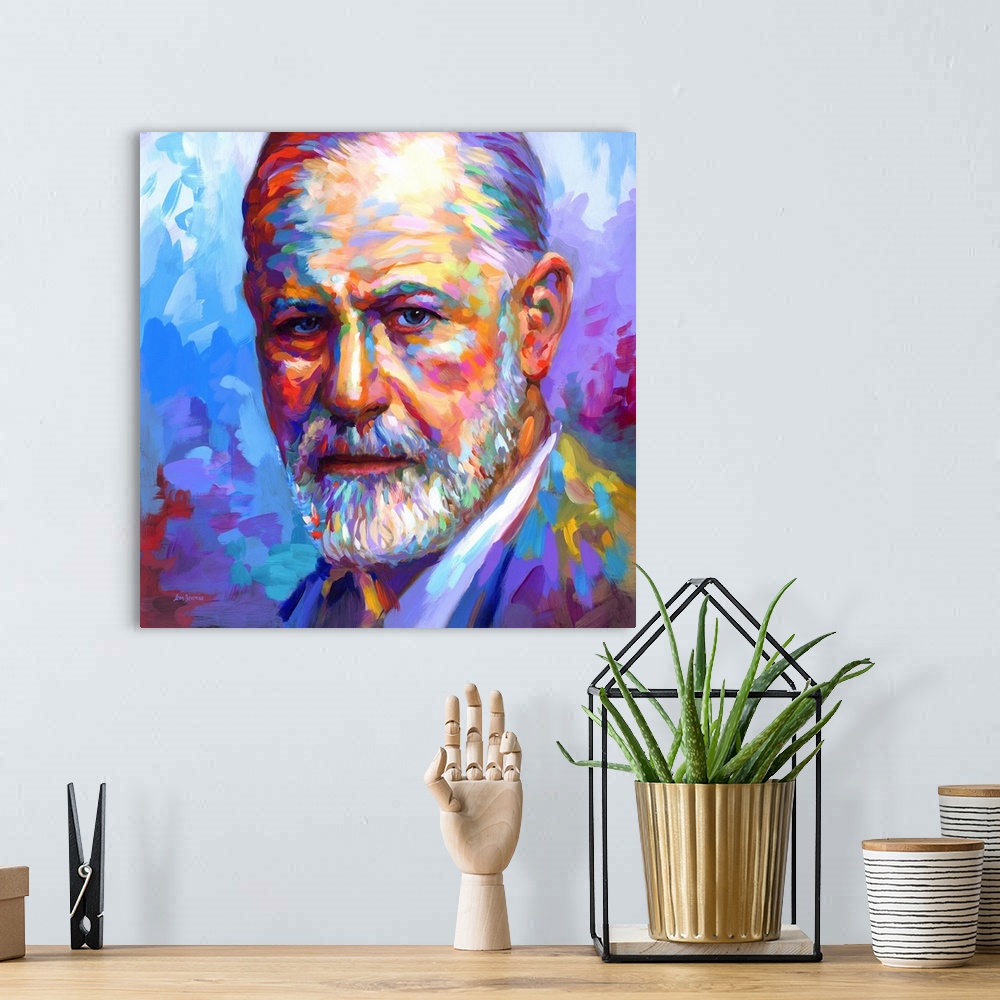 A bohemian room featuring Freud