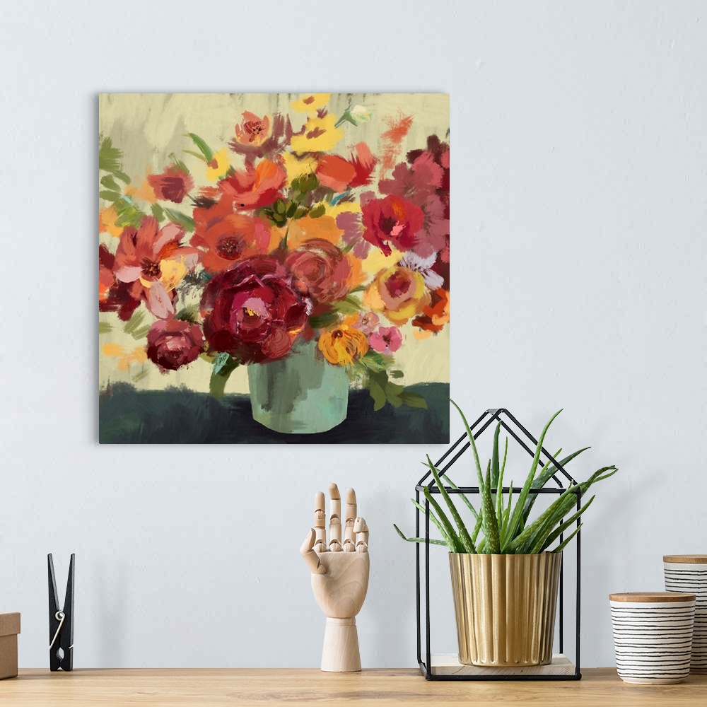 A bohemian room featuring Flowers In Vase