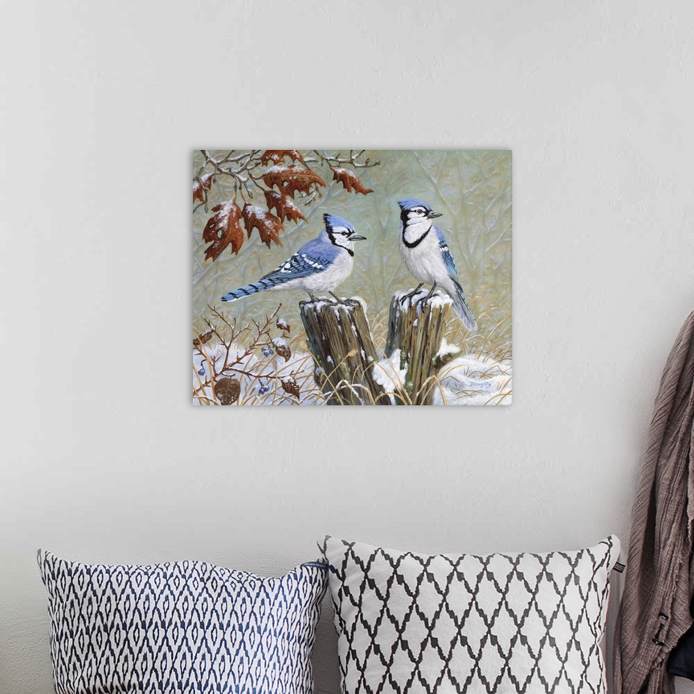 A bohemian room featuring Blue Jays