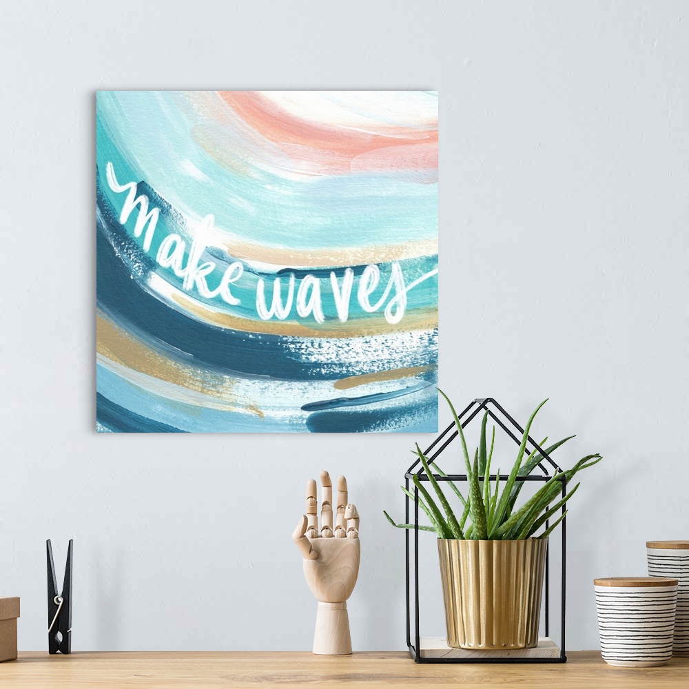 A bohemian room featuring Make Waves