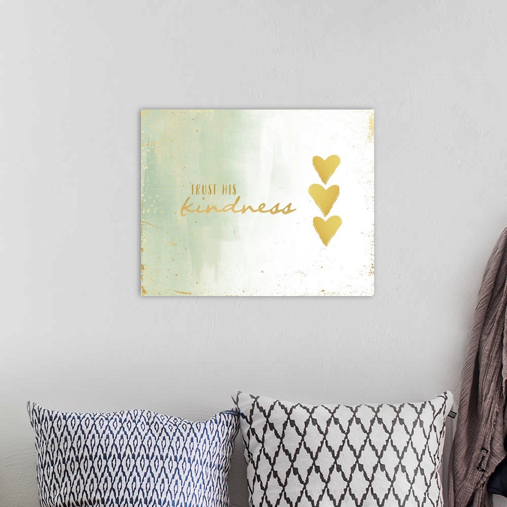 A bohemian room featuring Organic Gold - Kindness