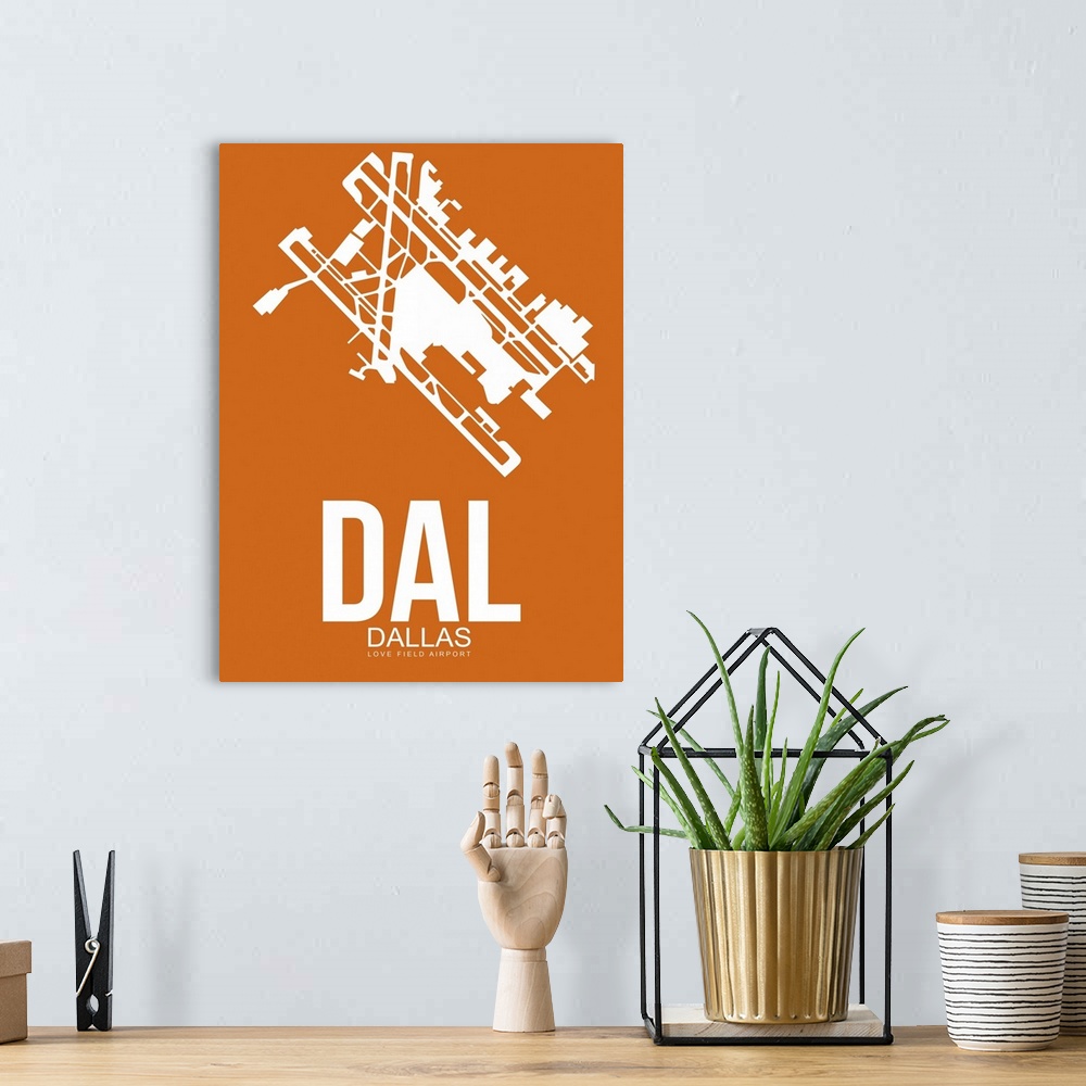 A bohemian room featuring Minimalist DAL Dallas Poster II
