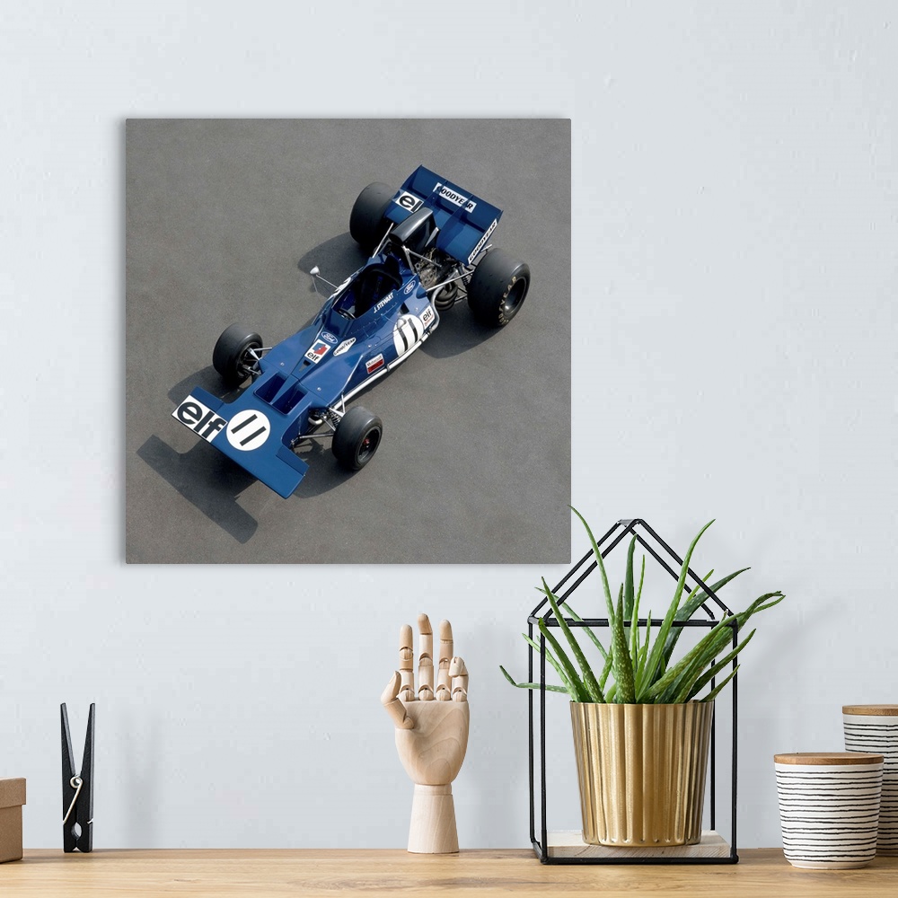 A bohemian room featuring 1970 Tyrell-Cosworth 001, 3.0 litre F1 single seater racing car. The original prototype car that ...