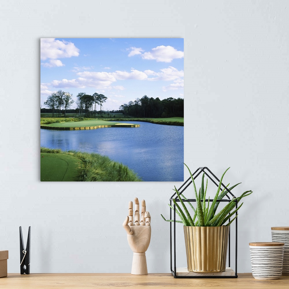 A bohemian room featuring Pond in a golf course, Carolina Golf and Country Club, Charlotte, North Carolina