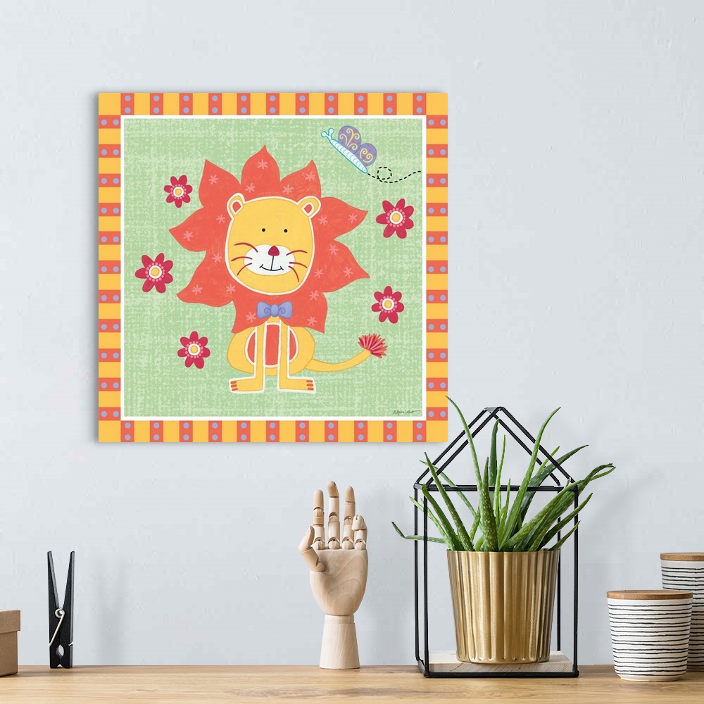 A bohemian room featuring Beetle and Bob Baby Lion