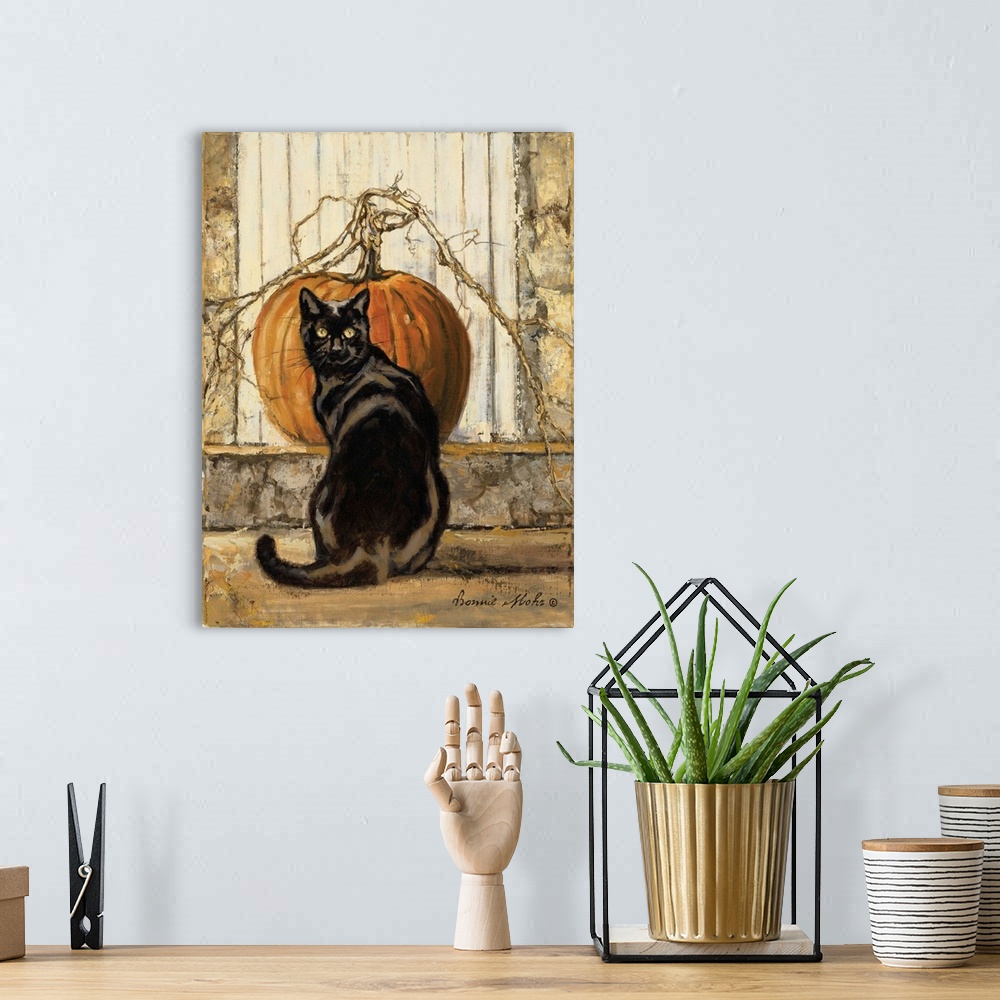 A bohemian room featuring Black Cat