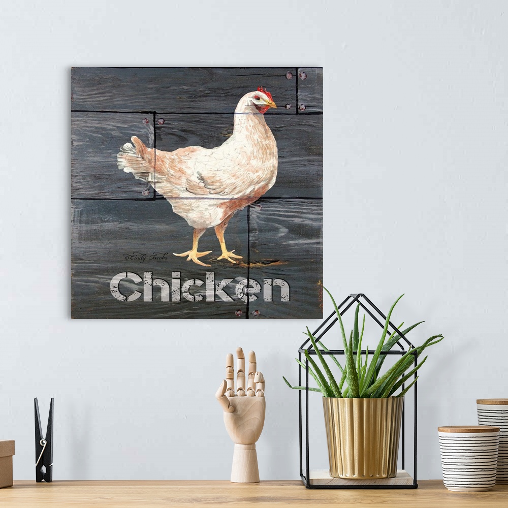 A bohemian room featuring Chicken