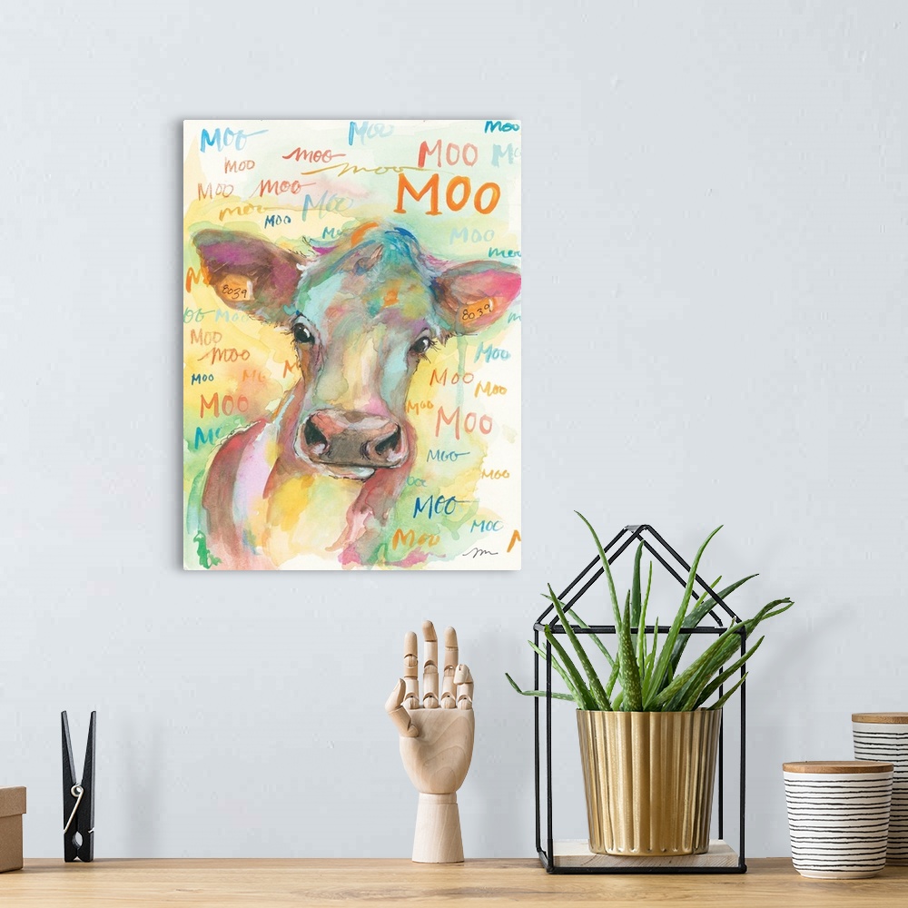 A bohemian room featuring Country Cow