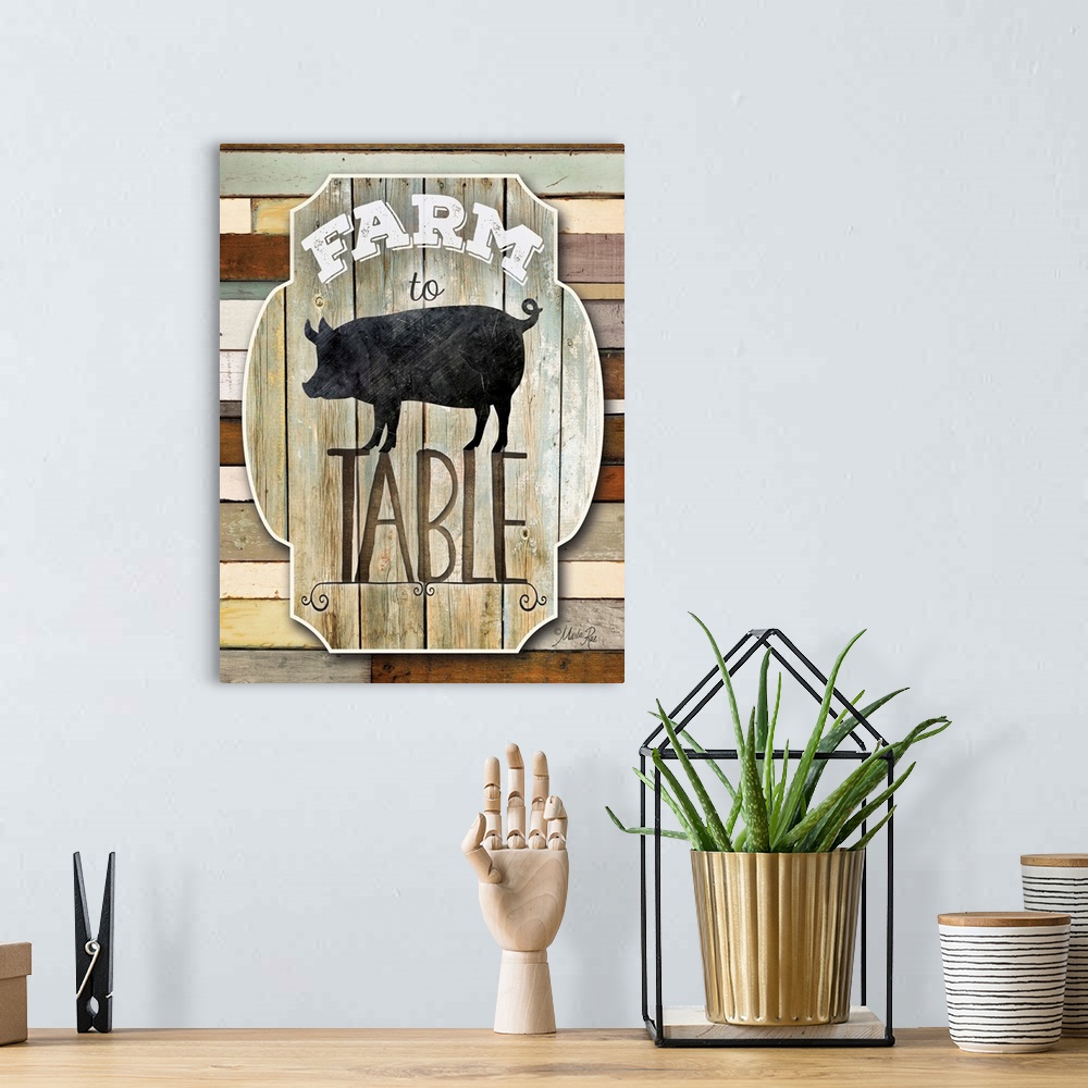 A bohemian room featuring Farm to Table