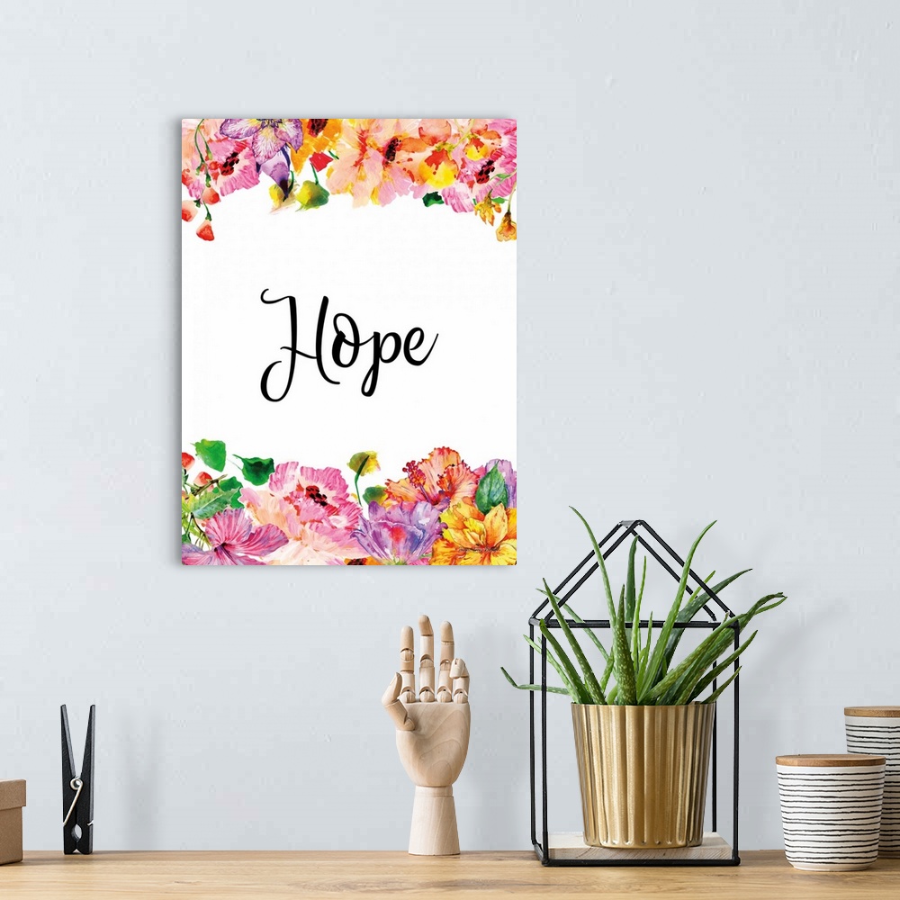 A bohemian room featuring Floral Hope
