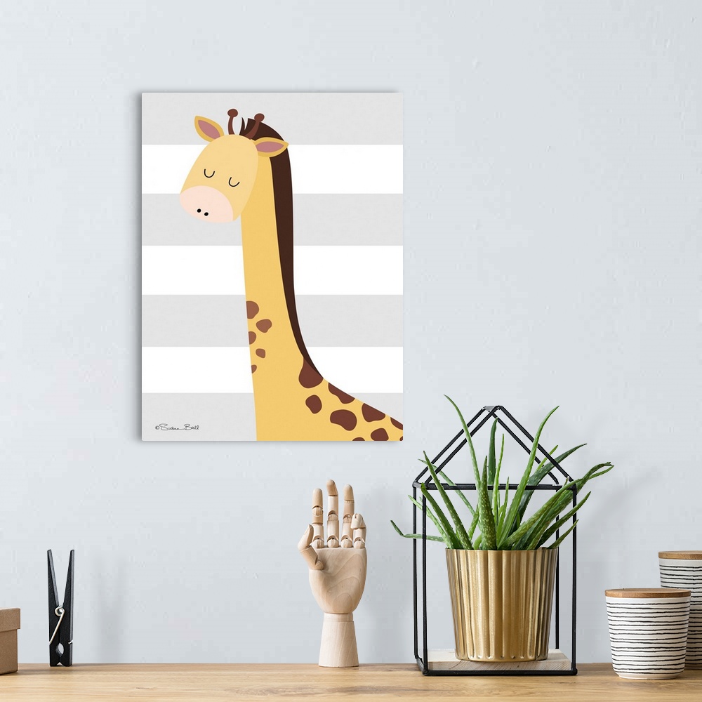 A bohemian room featuring Giraffe Stripe
