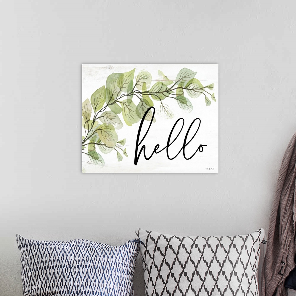 A bohemian room featuring Hello