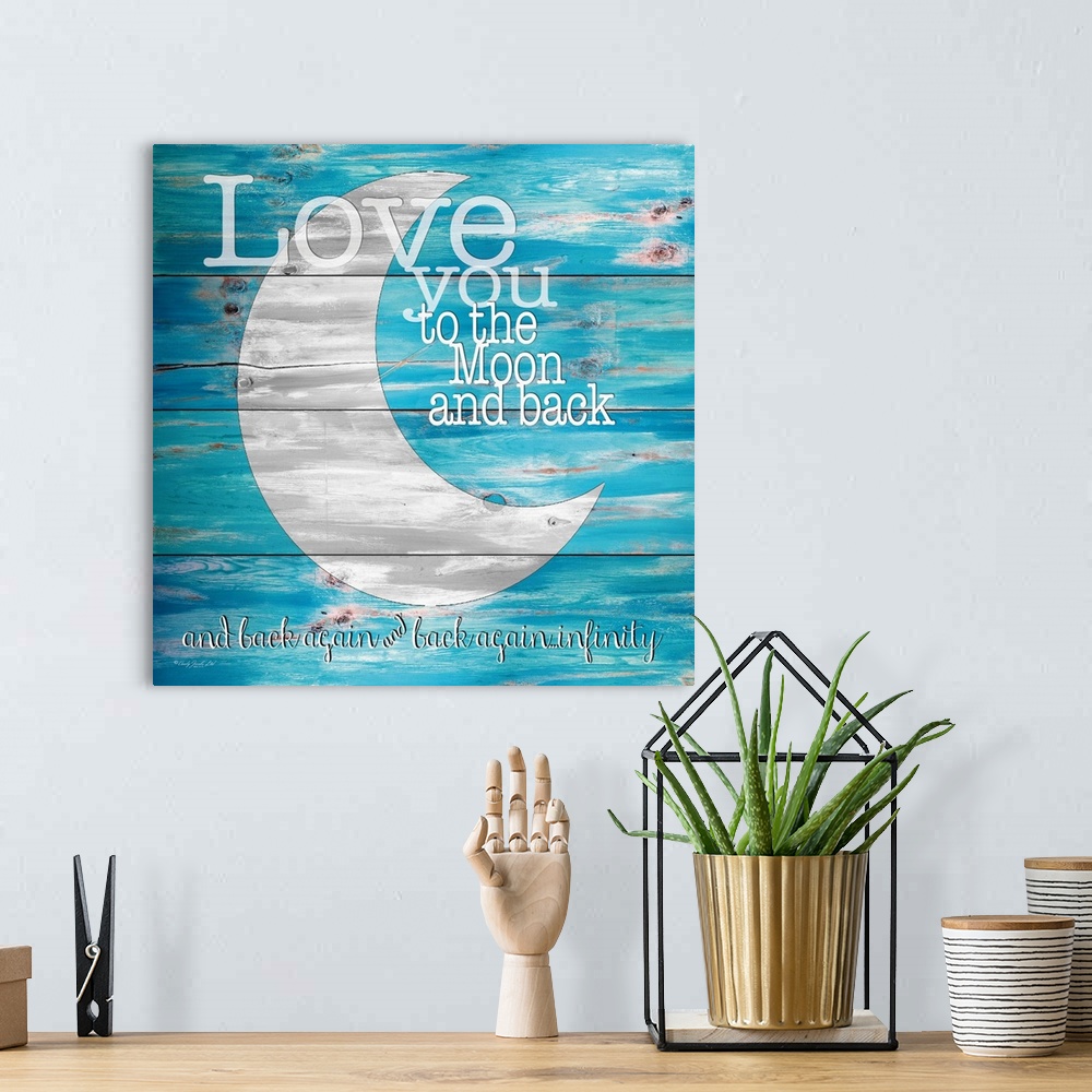 A bohemian room featuring Love You to the Moon and Back