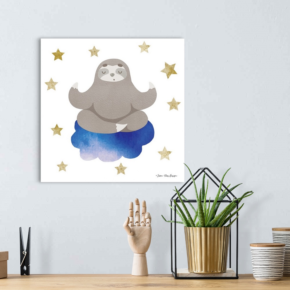 A bohemian room featuring Sloth in the Sky