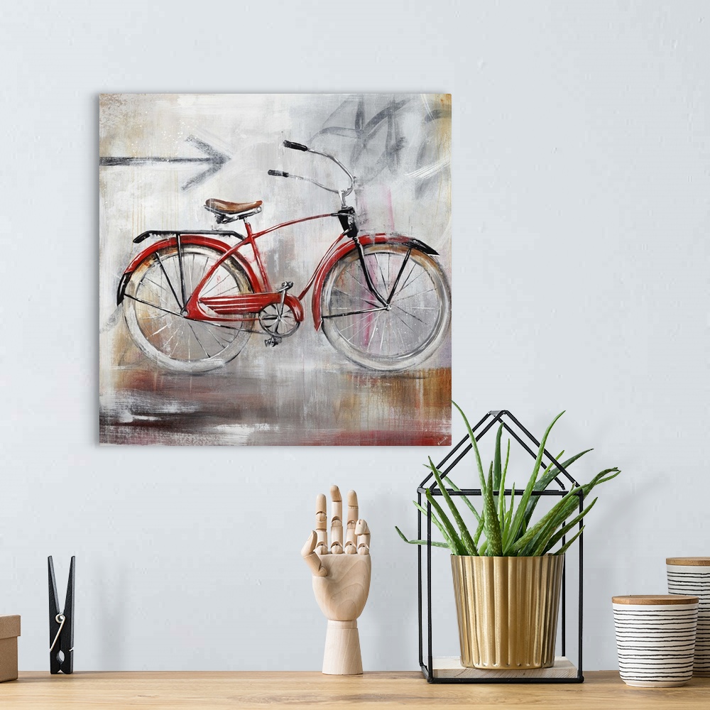 A bohemian room featuring Bicycle Lane