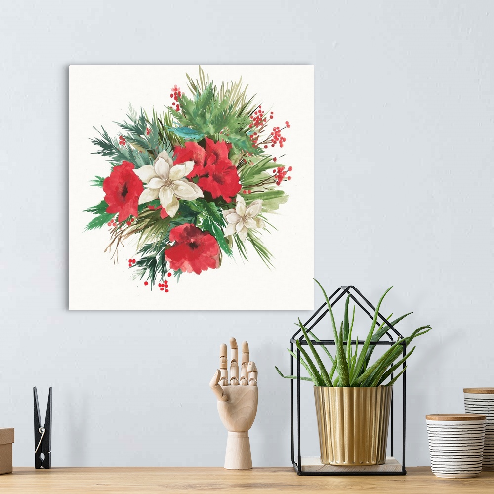 A bohemian room featuring Christmas Bouquet