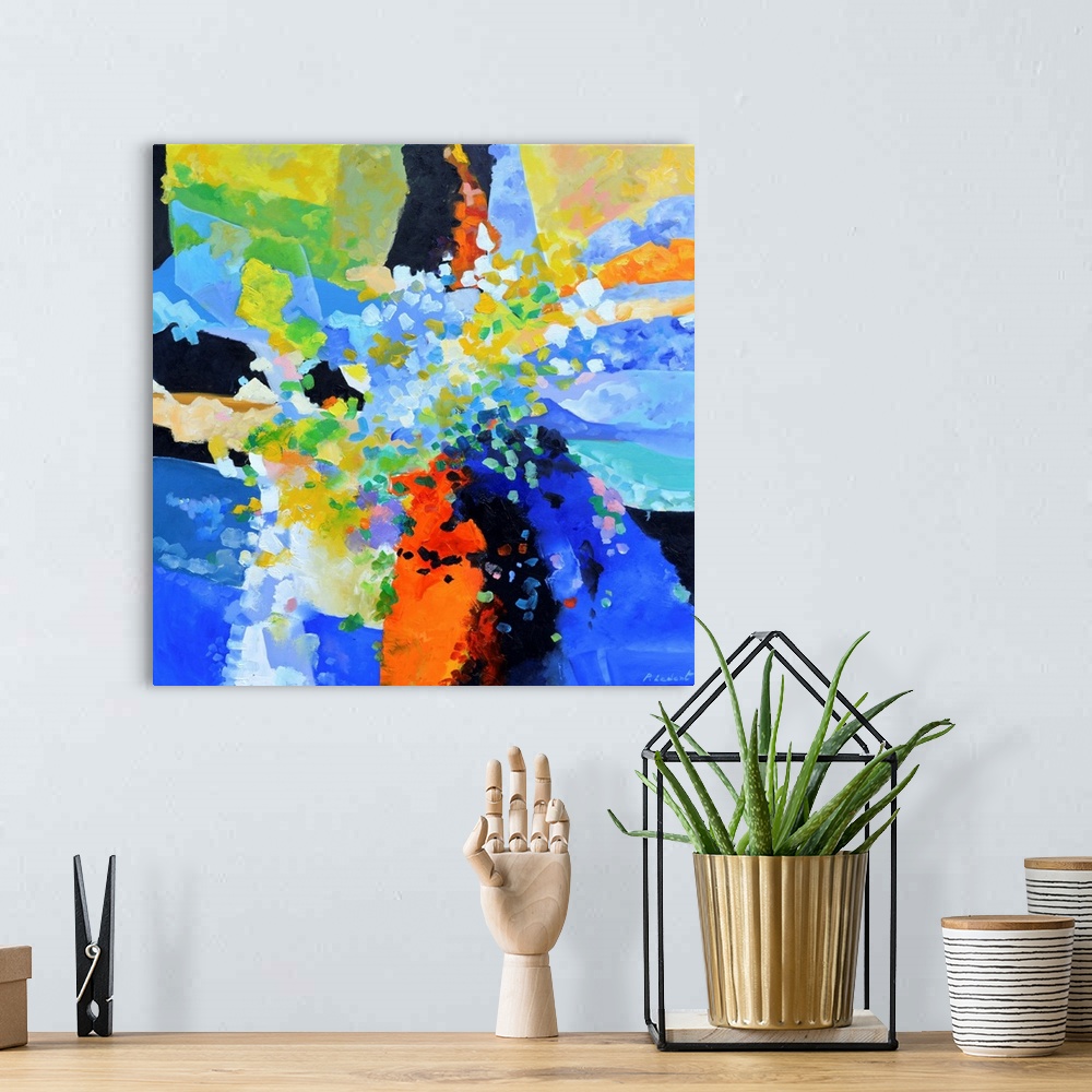A bohemian room featuring Abstract Still Life