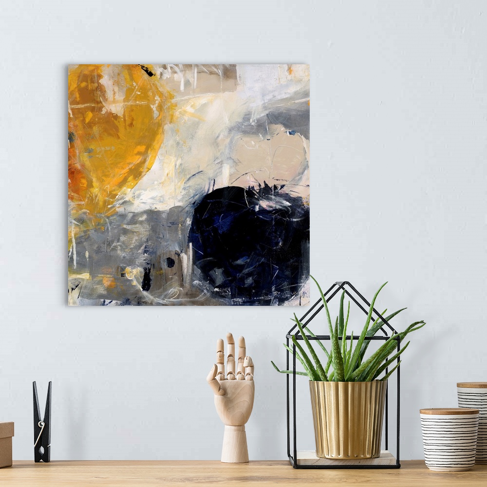 Purple, Blue And Gold Metallic Abstract Watercolor Art Painting by Modern  Art - Pixels
