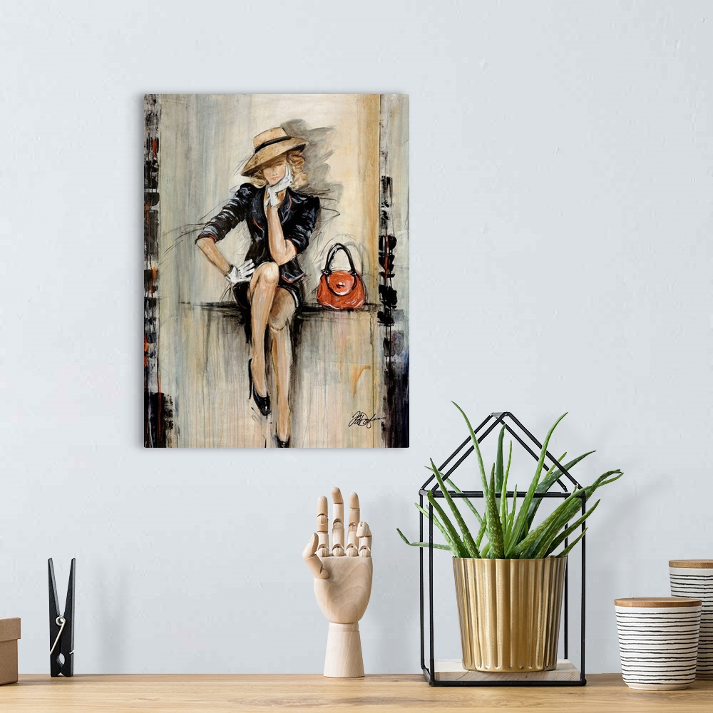 Fashion Sketchbook VI | Large Solid-Faced Canvas Wall Art Print | Great Big Canvas