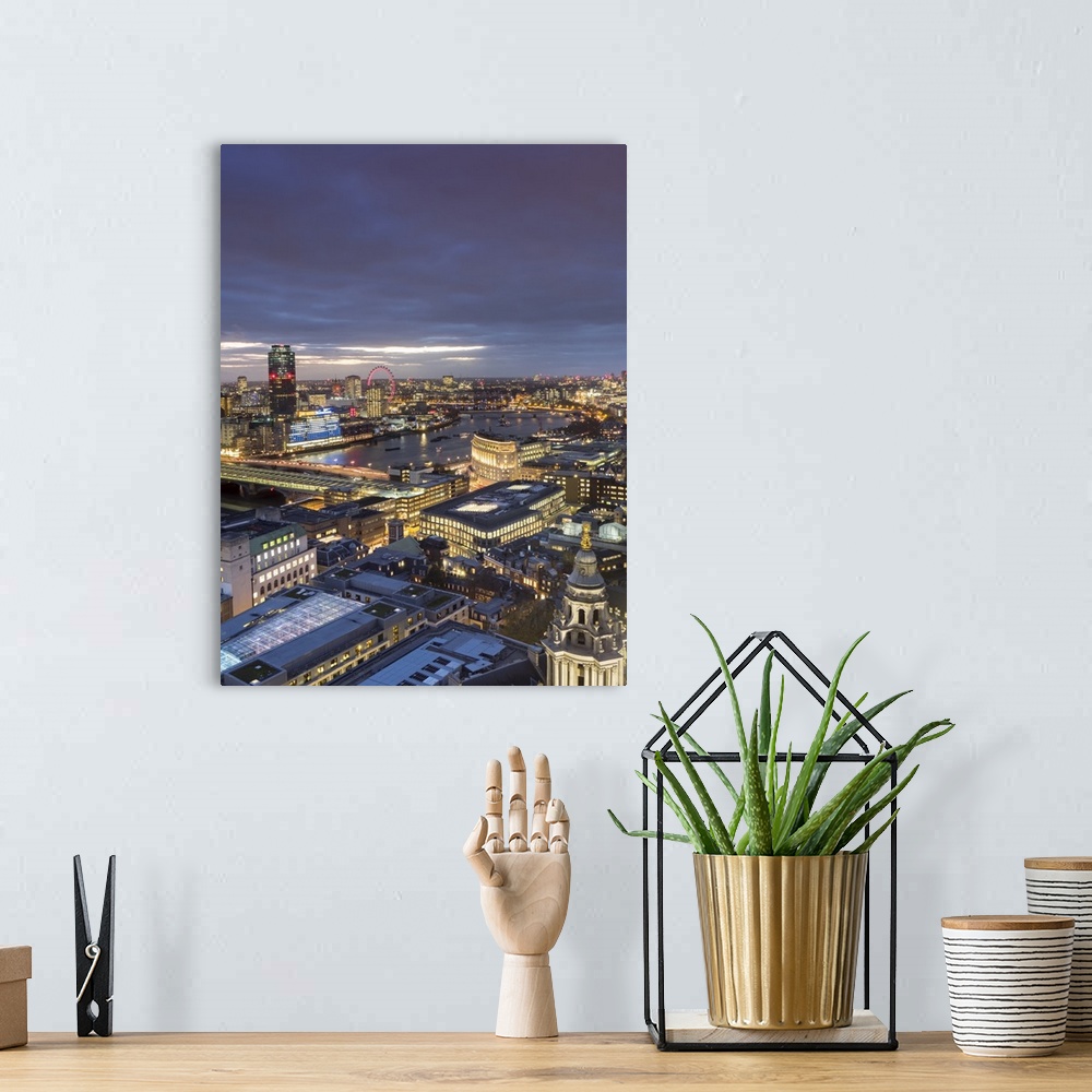 A bohemian room featuring Cityscape from St. Paul's, London, England, United Kingdom, Europe