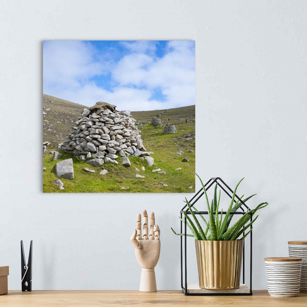 A bohemian room featuring Cleits, Village Bay, Hirta Island, St. Kilda Islands, Outer Hebrides, Scotland