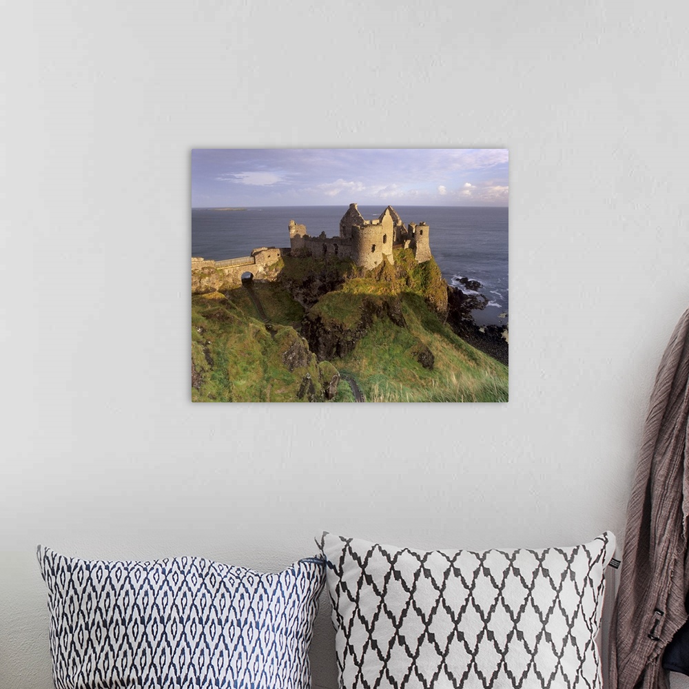 A bohemian room featuring Dunluce Castle, Portrush, Northern Ireland, UK
