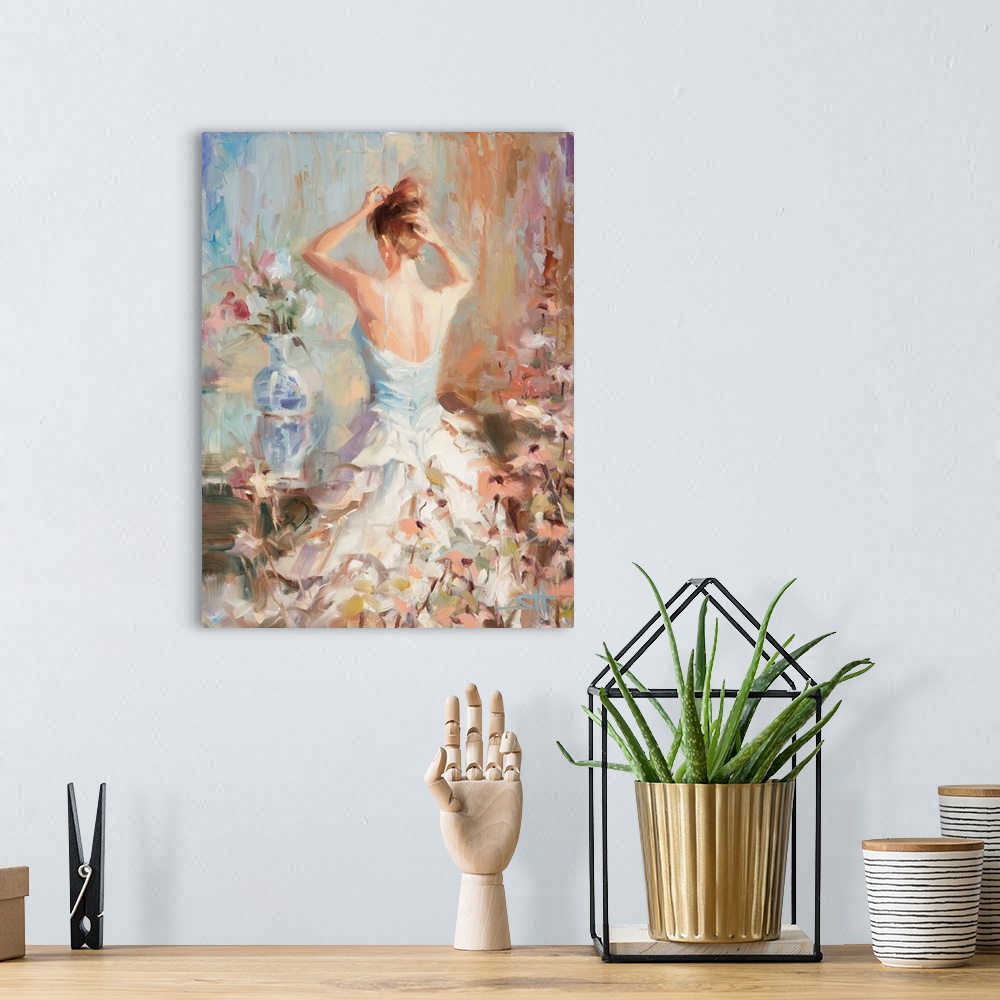 Vintage Fashion Mannequin | Large Solid-Faced Canvas Wall Art Print | Great Big Canvas