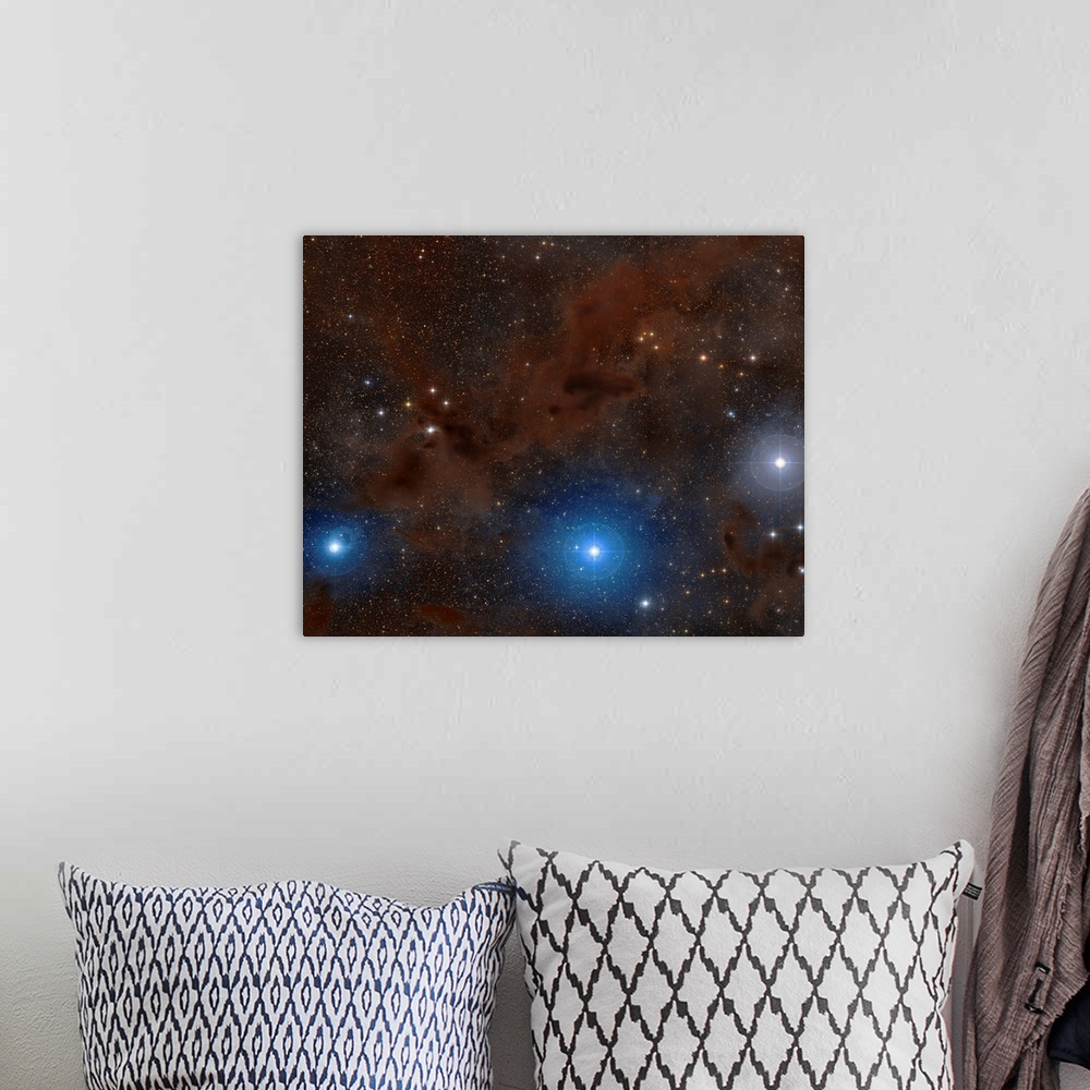 A bohemian room featuring Dark nebulae in Lupus constellation.