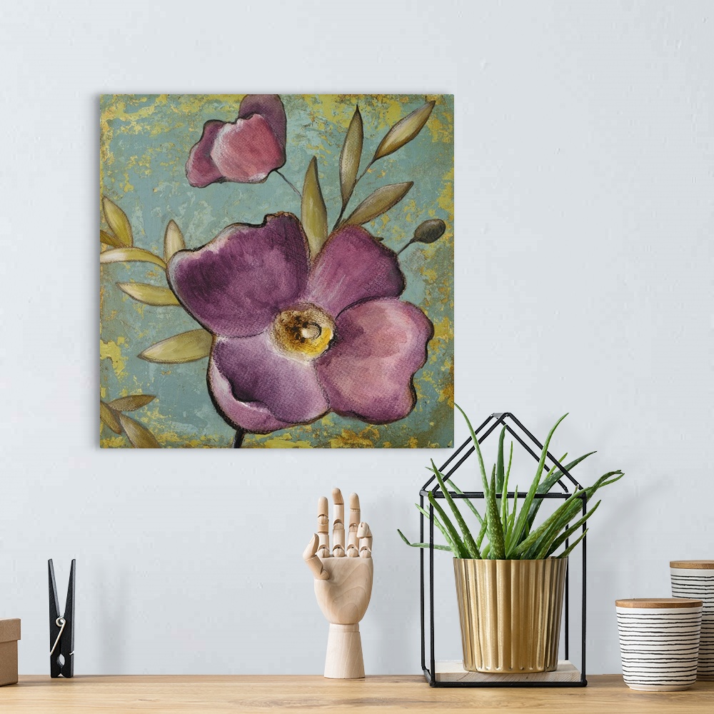 Purple Poppies II Wall Art, Canvas Prints, Framed Prints, Wall Peels
