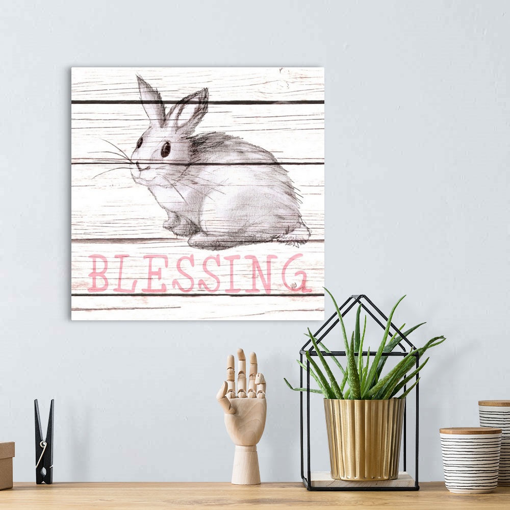 A bohemian room featuring Rabbit Blessing