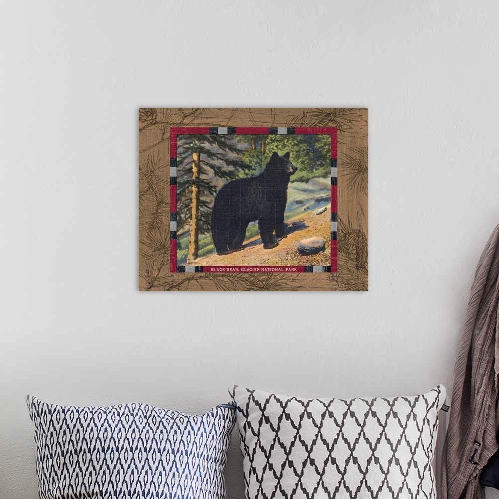 A bohemian room featuring Black Bear I