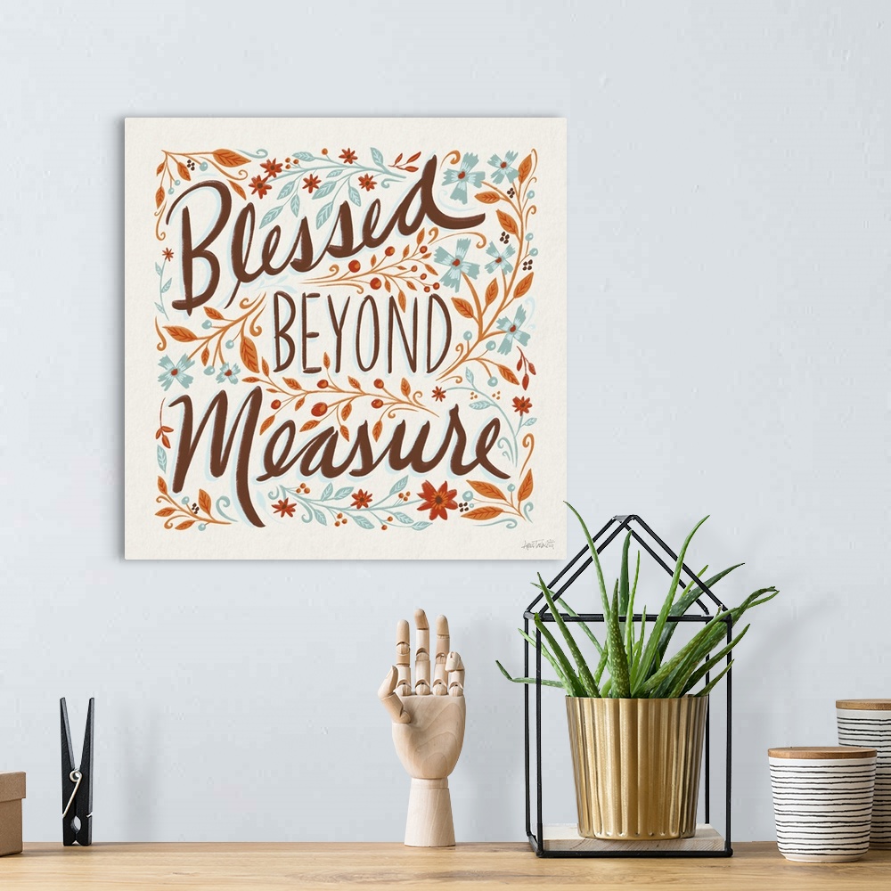 A bohemian room featuring Blessed Beyond Measure I