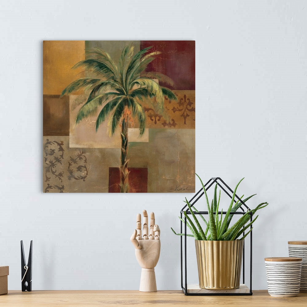 A bohemian room featuring Charleston Palm I