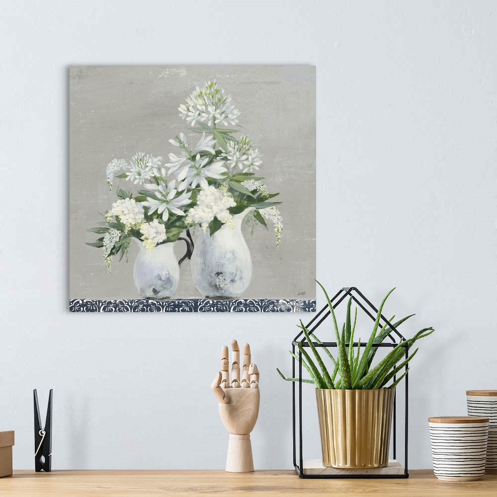 A bohemian room featuring Late Summer Bouquet III With Tile