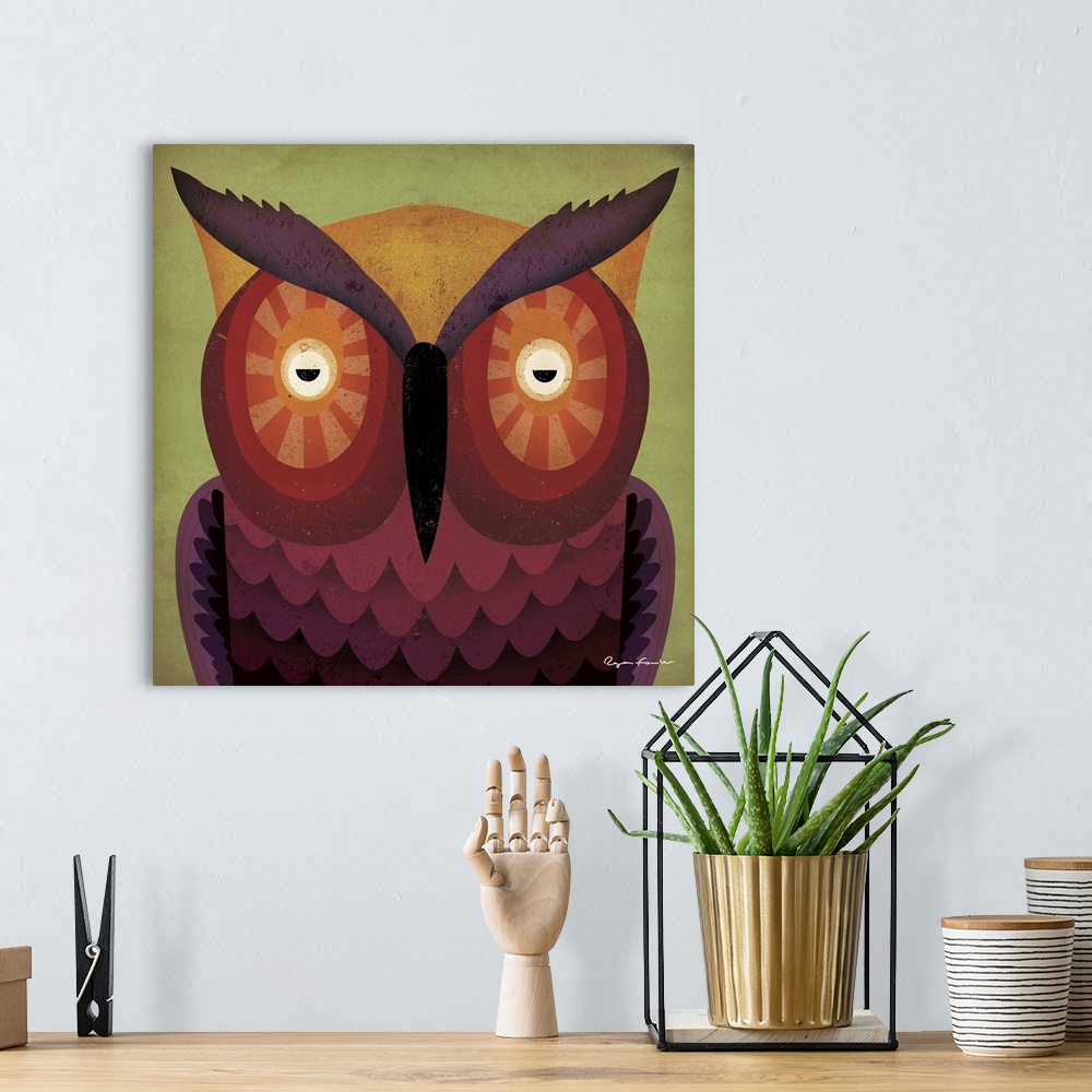 A bohemian room featuring Owl WOW