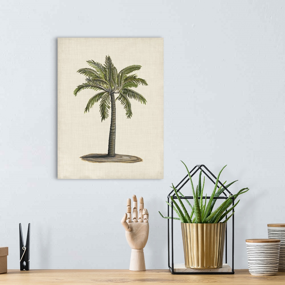 A bohemian room featuring British Palms I