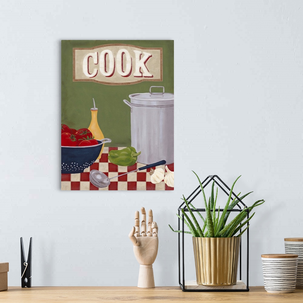 Cook Kitchen I Solid-Faced Canvas Print