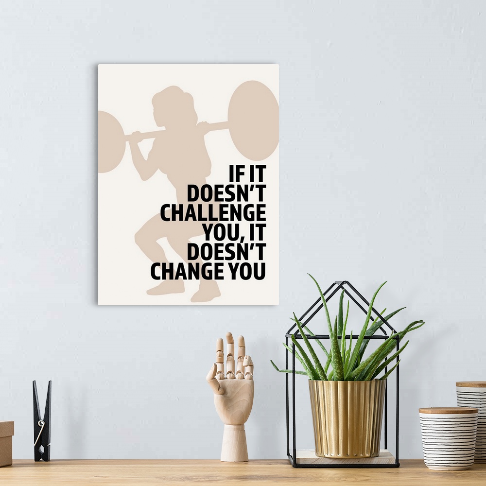 A bohemian room featuring Fitness Quote I