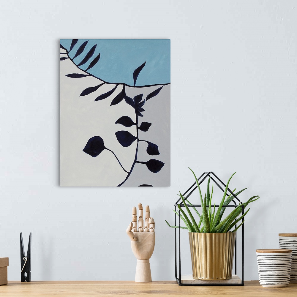 A bohemian room featuring Graphic French Botanical III