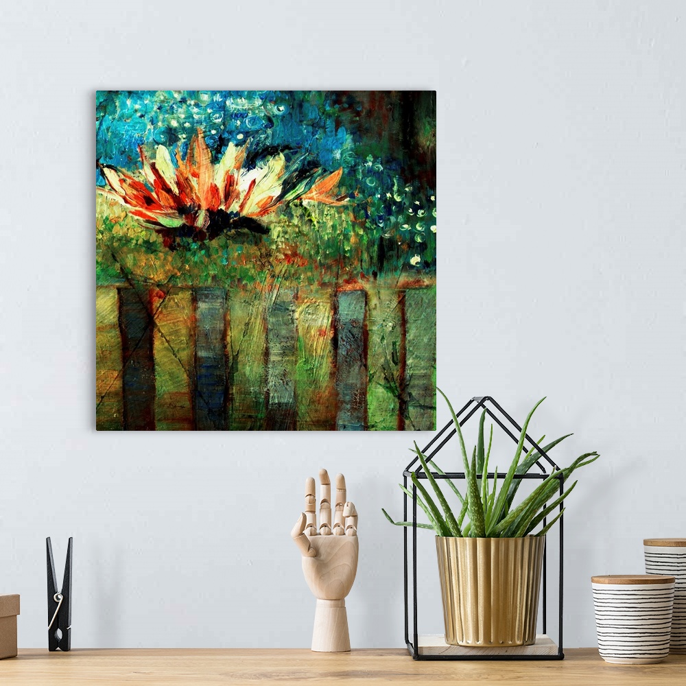 A bohemian room featuring Impressionist Lily II