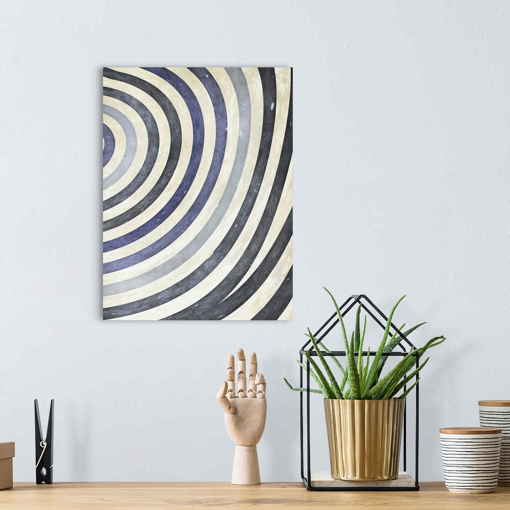 A bohemian room featuring Rings Of Abstract I