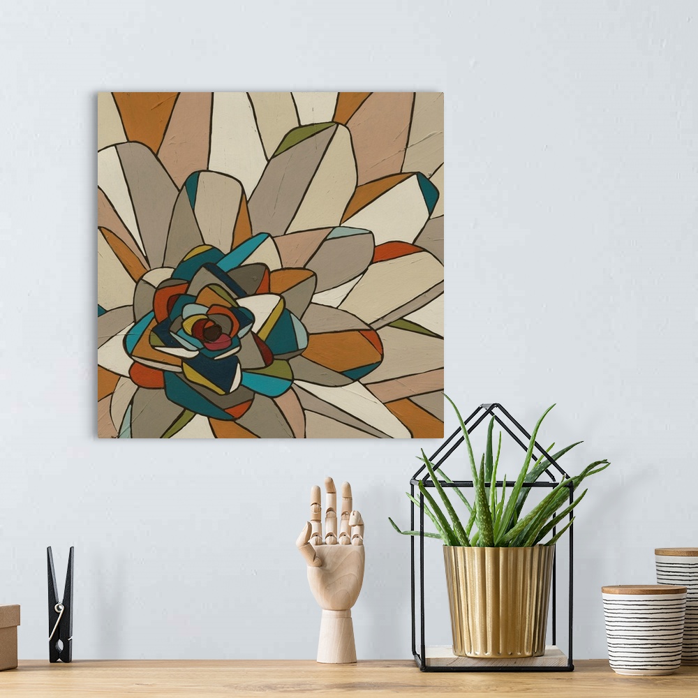 A bohemian room featuring Stained Glass Floral II