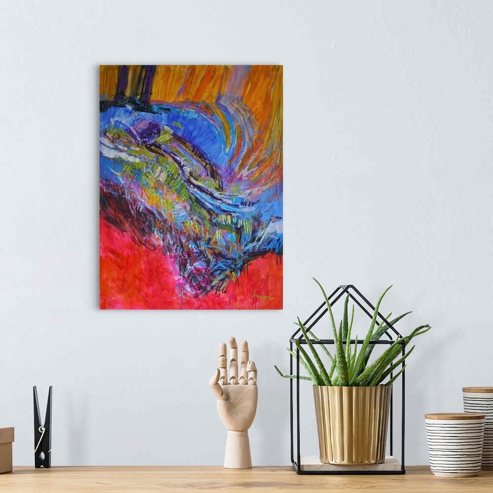 A bohemian room featuring Vibrant Flow II
