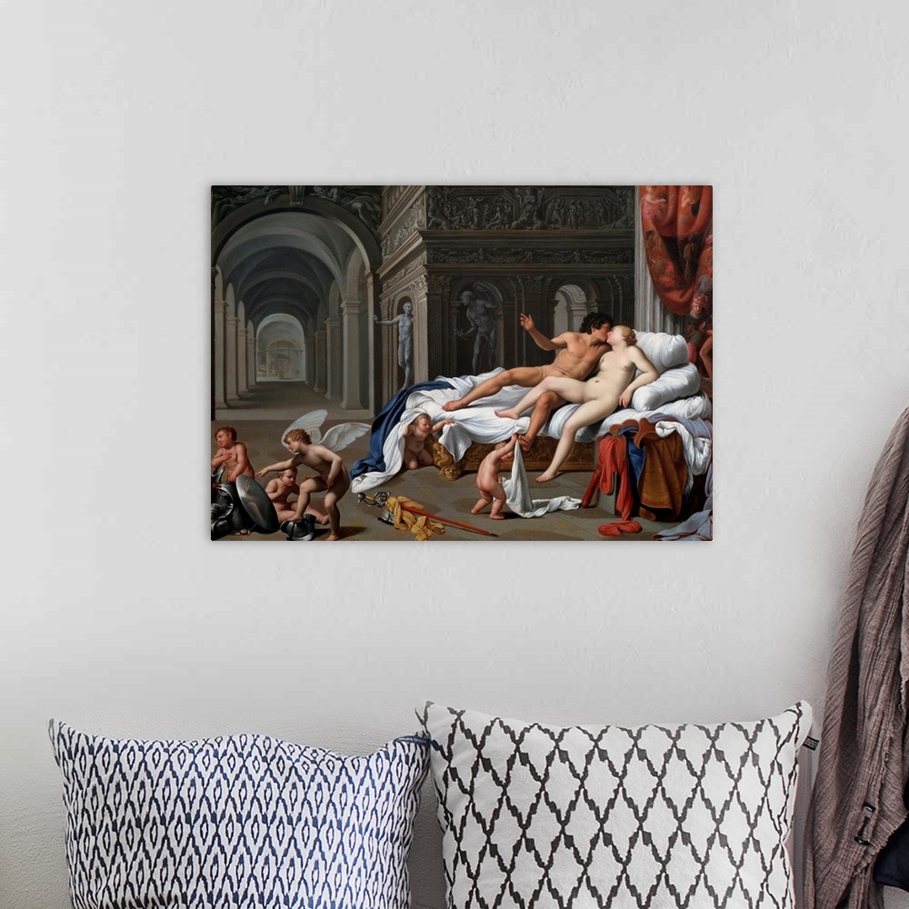 A bohemian room featuring Venus and mars love life by Carlo Saraceni (1579-1620) 1600 Madrid Museo Thyssen-Bornemisza