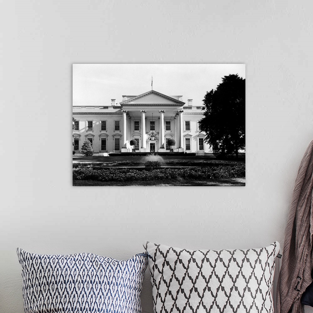 A bohemian room featuring 1920's 1930's The White House Washington Dc USA.