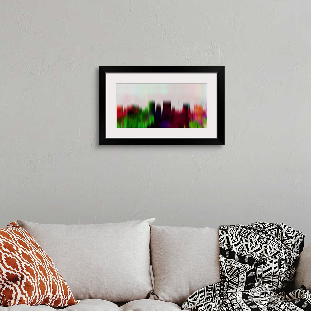 A bohemian room featuring El Paso Downtown Skyline