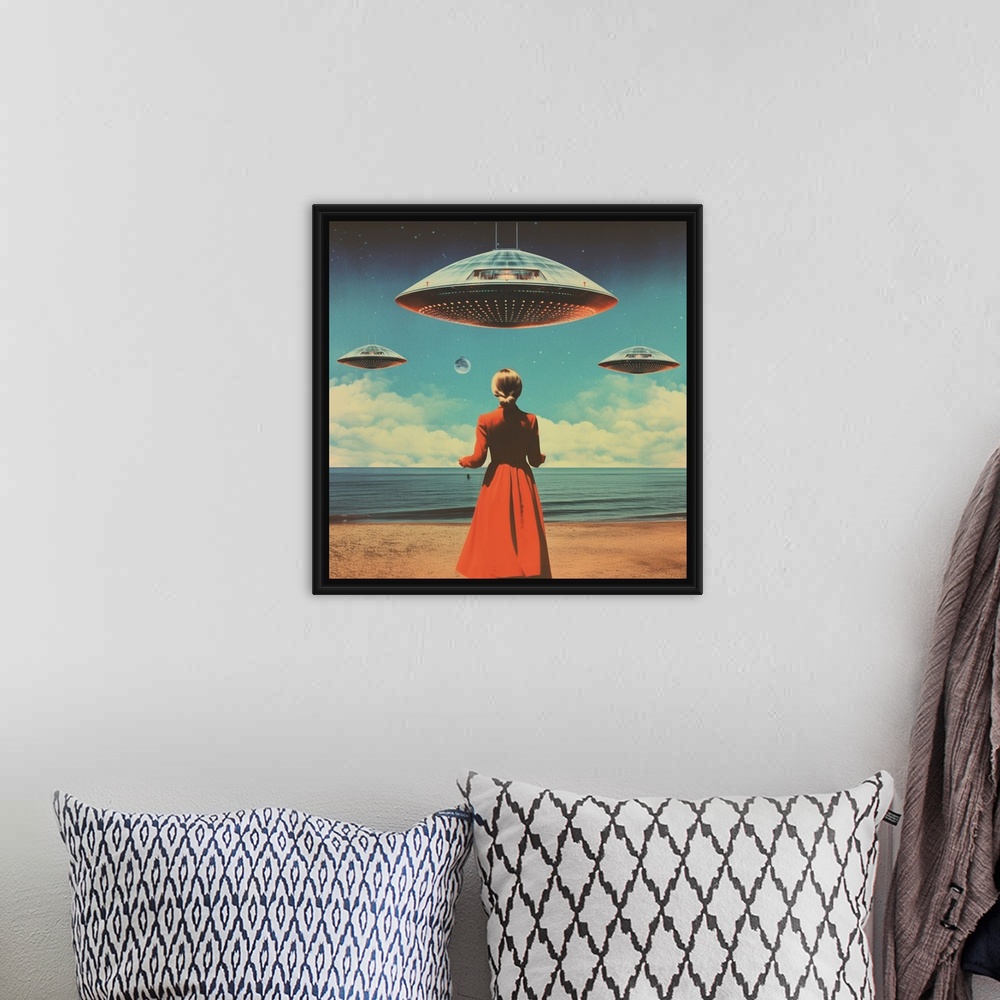 A bohemian room featuring UFO Skies