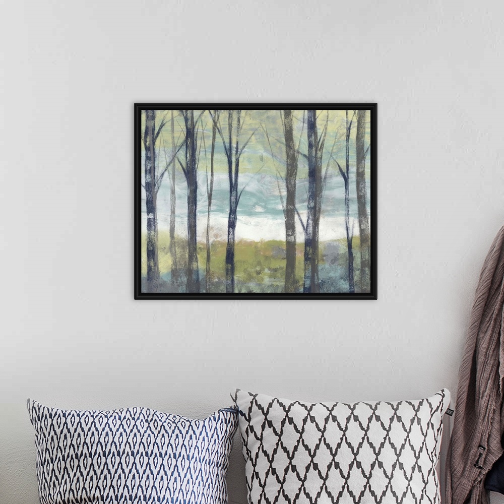 A bohemian room featuring Pastel Birches II